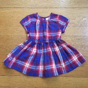 Like New J. Crew (Crewcuts) Plaid Dress 0-6 Months